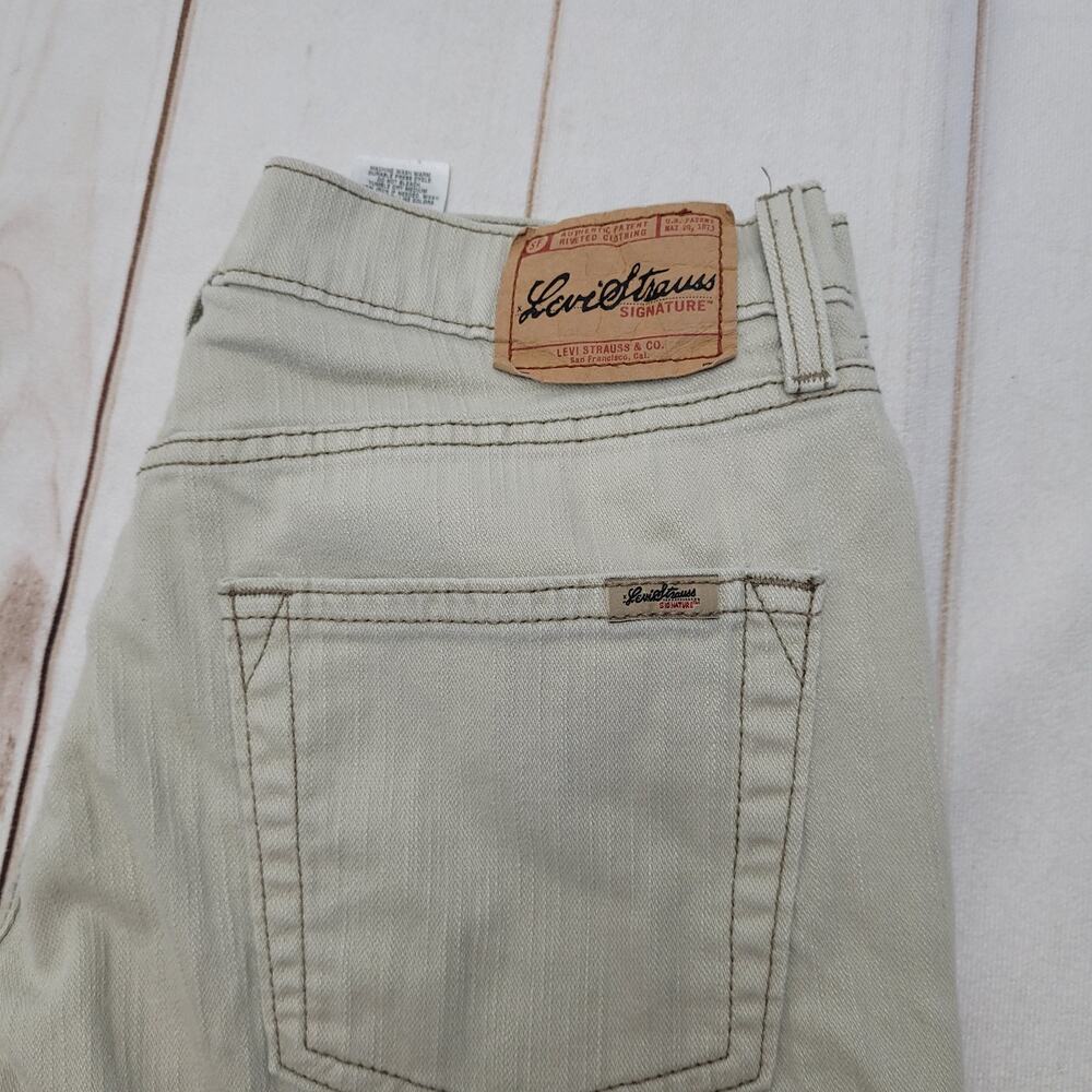Vintage Levi's stretch bootcut jeans retro tan khaki 8 - Picture 4 of 8